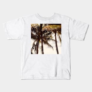 Tropical Sunny Palm Tree Kids T-Shirt